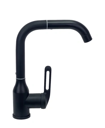 Смеситель для кухни Lemen высокий излив чёрный LEMEN (арт. G93008E-1)