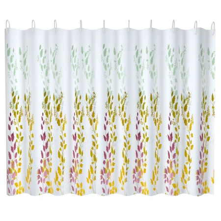 Штора для ванной 180х180 см полиэтилен цветочная мелодия FASHUN (арт. A8821) оптом от компании Аквалига
