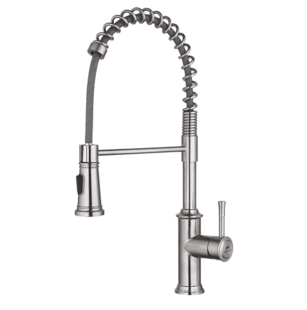 Смеситель для кухни однорычажный Fashun гибкий излив нержавейка FASHUN (арт. A56008)