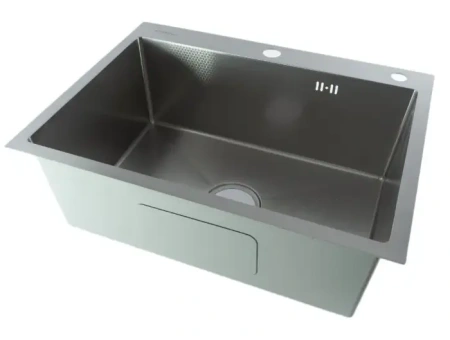 Мойка врезная 3,0мм Fmark 55х45 сатин глубина 200мм в комплекте сифон Fmark (арт. FSC5545L) оптом от компании Аквалига
