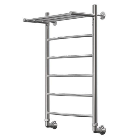 Полотенцесушитель Классика Дуга с полкой 400x1000 1' нижнее подключение  (арт. КДП40100) оптом от компании Аквалига
