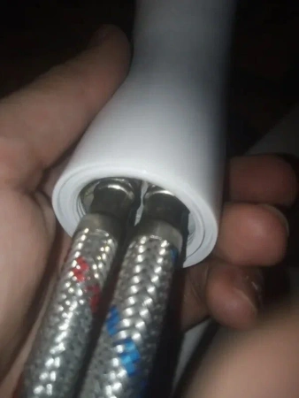 Смеситель для раковины Ammore однорычажный белый D-Lin (арт. A1003-C)