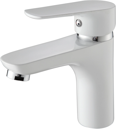 Смеситель для раковины Ammore однорычажный белый D-Lin (арт. A1003-C)