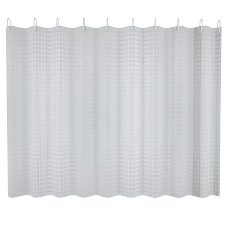 Штора для ванной 180х200 см с 3D эффектом полиэтилен белое кружево FASHUN (арт. A8756) оптом от компании Аквалига
