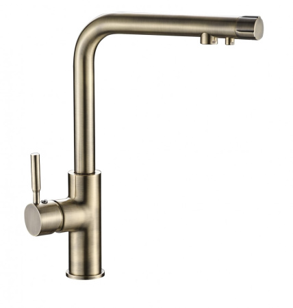 Смеситель для кухни Oute высокий излив на гайке для фильтра питьевой воды бронза латунь OUTE (арт. T643BQ)