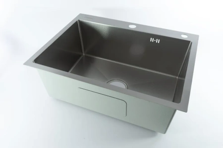 Мойка врезная 3,0мм Fmark 60х45 сатин глубина 200мм в комплекте сифон Fmark (арт. FSC6045L) оптом от компании Аквалига
