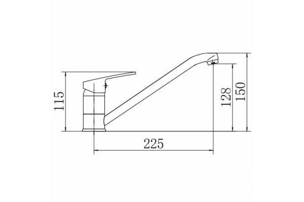 Смеситель для кухни однорычажный Fashun FASHUN (арт. A4216)