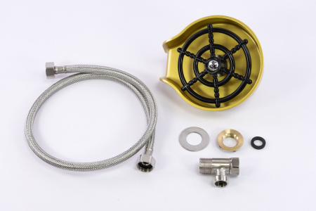 Мойка врезная 3,0мм Fmark 75х46 матовое золото графит глубина 220мм Fmark (арт. FSC002C) оптом от компании Аквалига
