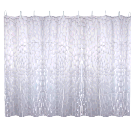 Штора для ванной 180х200 см с 3D эффектом полиэтилен перья белого дракона FASHUN (арт. A8758) оптом от компании Аквалига
