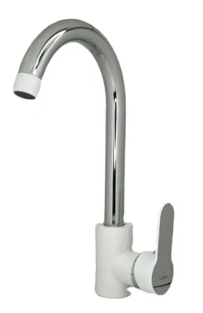 Смеситель для кухни Pursh высокий излив хром/белый Pursh (арт. R94W303)