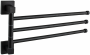 Держатель для полотенец D-lin поворотный тройной черный D-Lin (арт. D254222) оптом от компании Аквалига
