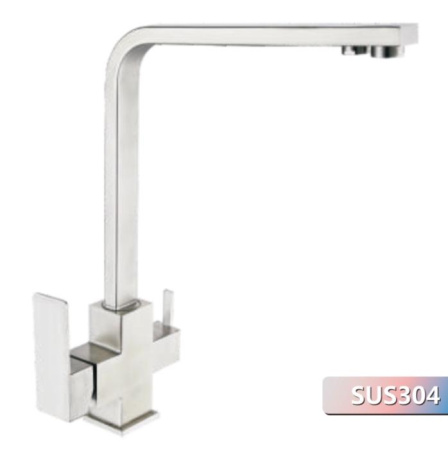 Смеситель для кухни Oute высокий излив для фильтра питьевой воды нержавейка OUTE (арт. T60413B)