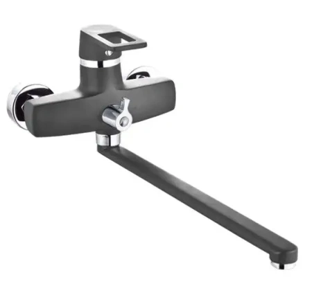 Смеситель для ванны однорычажный Feinise длинный излив хром/серый FEINISE (арт. S2518-23-35F)