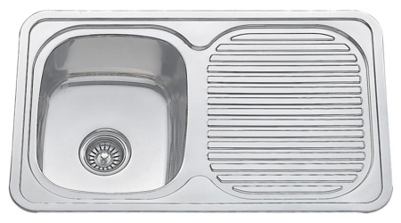 Мойка врезная 0,8мм 48х78 универсальная глубина 180мм Melana (арт. 87848) оптом от компании Аквалига
