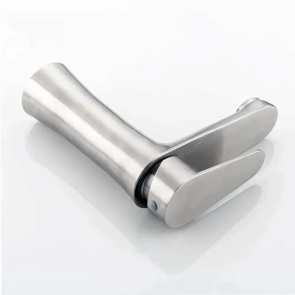 Смеситель для раковины Lemen однорычажный серый нержавейка LEMEN (арт. G11310)