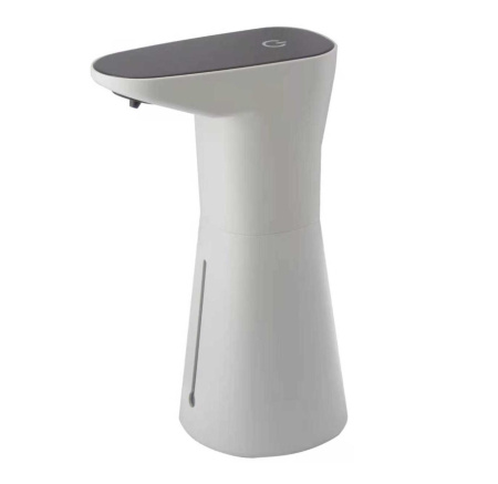 Диспансер для пены/жидкого мыла с USB подзарядкой пластик белый с чёрной верхней панелью FASHUN (арт. A410-12) оптом от компании Аквалига
