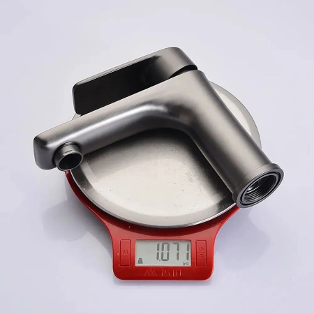 Смеситель для раковины Lemen однорычажный серый нержавейка LEMEN (арт. G11310)