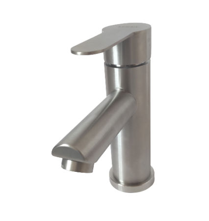 Смеситель для раковины однорычажный Lemen на гайке нержавейка LEMEN (арт. G11303)