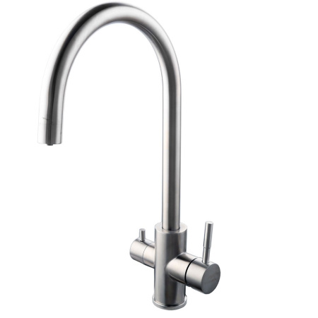 Смеситель для кухни однорычажный Fashun для фильтра питьевой воды высокий излив нержавейка FASHUN (арт. A54309-B)