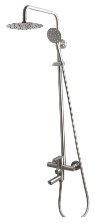 Смеситель с душевой стойкой Fashun нержавейка FASHUN (арт. A52401-1)