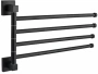 Держатель для полотенец D-lin поворотный четвертной черный D-Lin (арт. D255222) оптом от компании Аквалига
