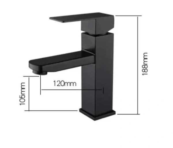 Смеситель для раковины однорычажный Feinise чёрный FEINISE (арт. B12118-8)
