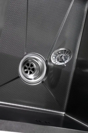 Мойка врезная многофункциональная 75х46 см, глубина 21см графит OUTE (арт. T87546Y-1+T710Y) оптом от компании Аквалига
