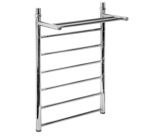 Полотенцесушитель Классика Прямая с полкой 600x800 1' нижнее подключение  (арт. КПП6080) оптом от компании Аквалига
