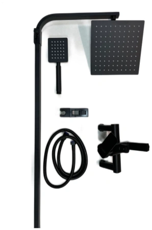 Смеситель для душевой D-Lin нержавеющая сталь черный D-Lin (арт. D10A03)