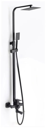 Смеситель для душевой D-Lin нержавеющая сталь черный D-Lin (арт. D10A03)