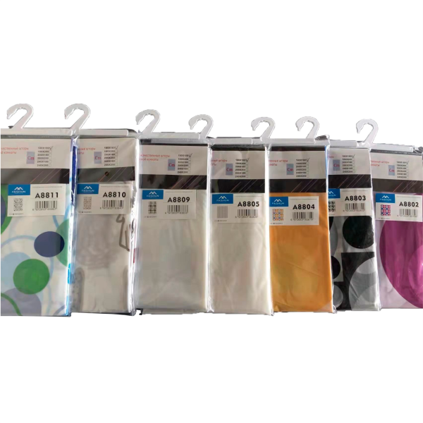 Штора для ванной 180х180 см чёрно-белые шарики FASHUN (арт. A8803) оптом от компании Аквалига
