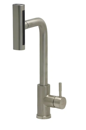 Смеситель для кухни однорычажный Pursh высокий излив нержавейка Pursh (арт. R64300L)