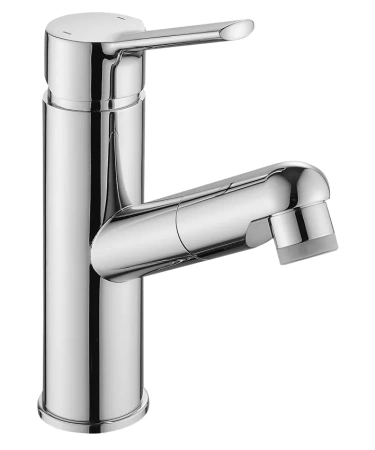 Смеситель для кухни однорычажный Oute с выдвижной лейкой на гайке латунь OUTE (арт. T60533B)