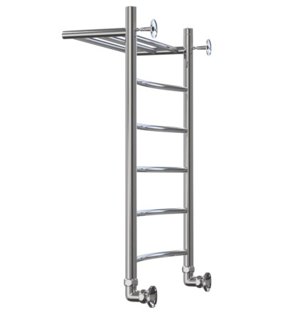 Полотенцесушитель Классика Дуга с полкой 400x800 1' нижнее подключение  (арт. КДП4080) оптом от компании Аквалига
