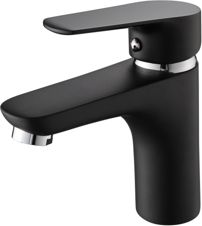 Смеситель для раковины Ammore однорычажный черный/матовый Ammore (арт. A1003-A)