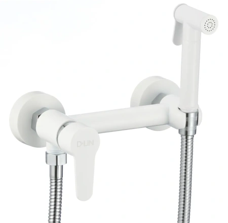 Смеситель для биде D-Lin настенный белый D-Lin (арт. D180202-C)