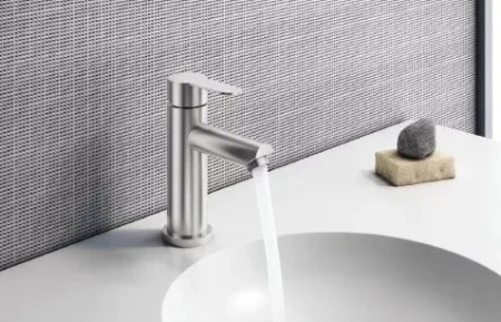 Смеситель для раковины однорычажный Fashun нержавейка белый FASHUN (арт. A51101-8)