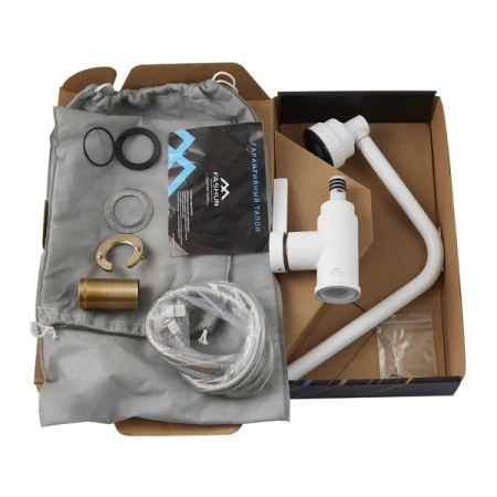 Смеситель для кухни однорычажный Fashun высокий излив белый FASHUN (арт. A54031-8)