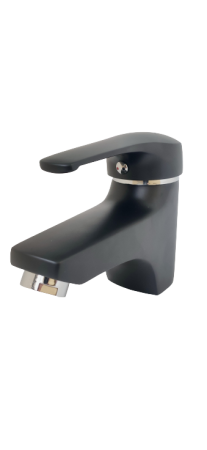 Смеситель для раковины однорычажный Lemen чёрный Pursh (арт. R11107E)
