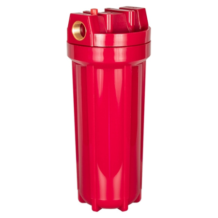 Фильтр 1/2" магистральный для горячей воды пластиковый Терра групп (арт. АБФ-ГОР-12) оптом от компании Аквалига
