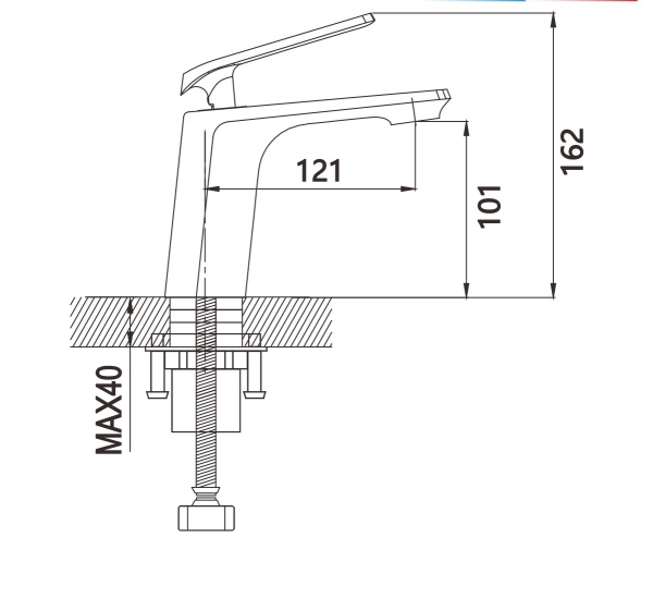Смеситель для раковины Shevanik чёрный латунь SHEVANIK (арт. S8101H)