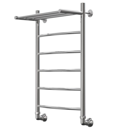 Полотенцесушитель Классика Дуга с полкой 500x1000 1' нижнее подключение  (арт. КДП50100) оптом от компании Аквалига
