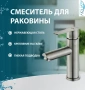 Смеситель для раковины однорычажный Feinise нержавеющая сталь FEINISE (арт. B12122)