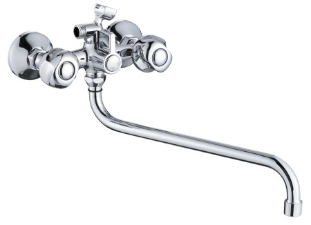 Смеситель для ванны двухвентильный Feinise длинный излив FEINISE (арт. S74321-35S)