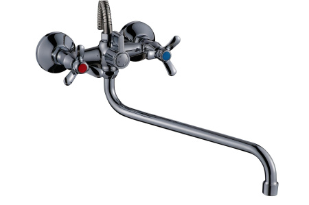 Смеситель для ванны двухвентильный Feinise длинный излив FEINISE (арт. S72319-35S)