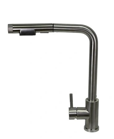 Смеситель для кухни однорычажный Lemen с подключением фильтра высокий излив нержавейка LEMEN (арт. G66300L)