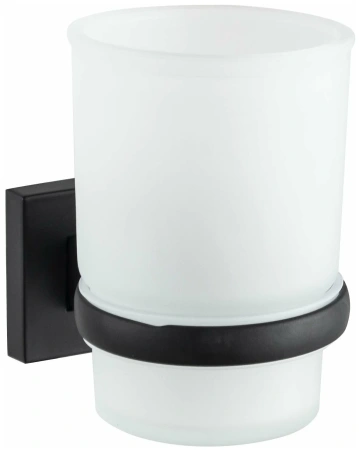 Стакан для зубных щёток D-Lin настенный черный D-Lin (арт. D210222) оптом от компании Аквалига
