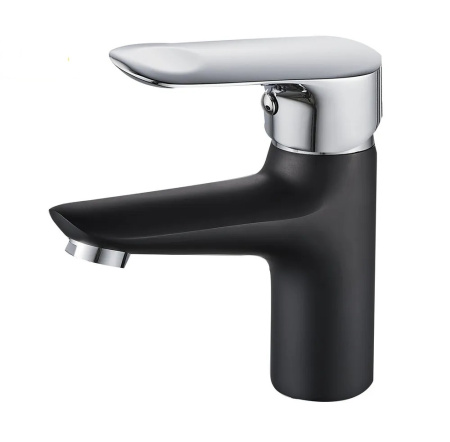 Смеситель для раковины Ammore однорычажный черный Ammore (арт. A1008-A)