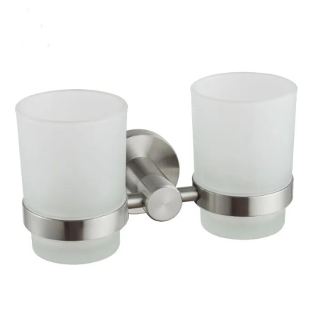 Стакан для зубных щёток D-Lin двойной сатин D-Lin (арт. D212280) оптом от компании Аквалига
