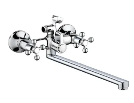 Смеситель для ванны двухвентильный Rainsberg длинный излив RAINSBERG (арт. R50223F-1)